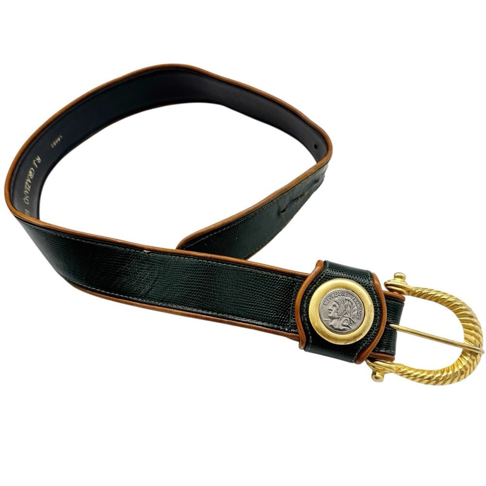R.J Graziano Vintage Republique Francaise French Republic Belt Large 37”
